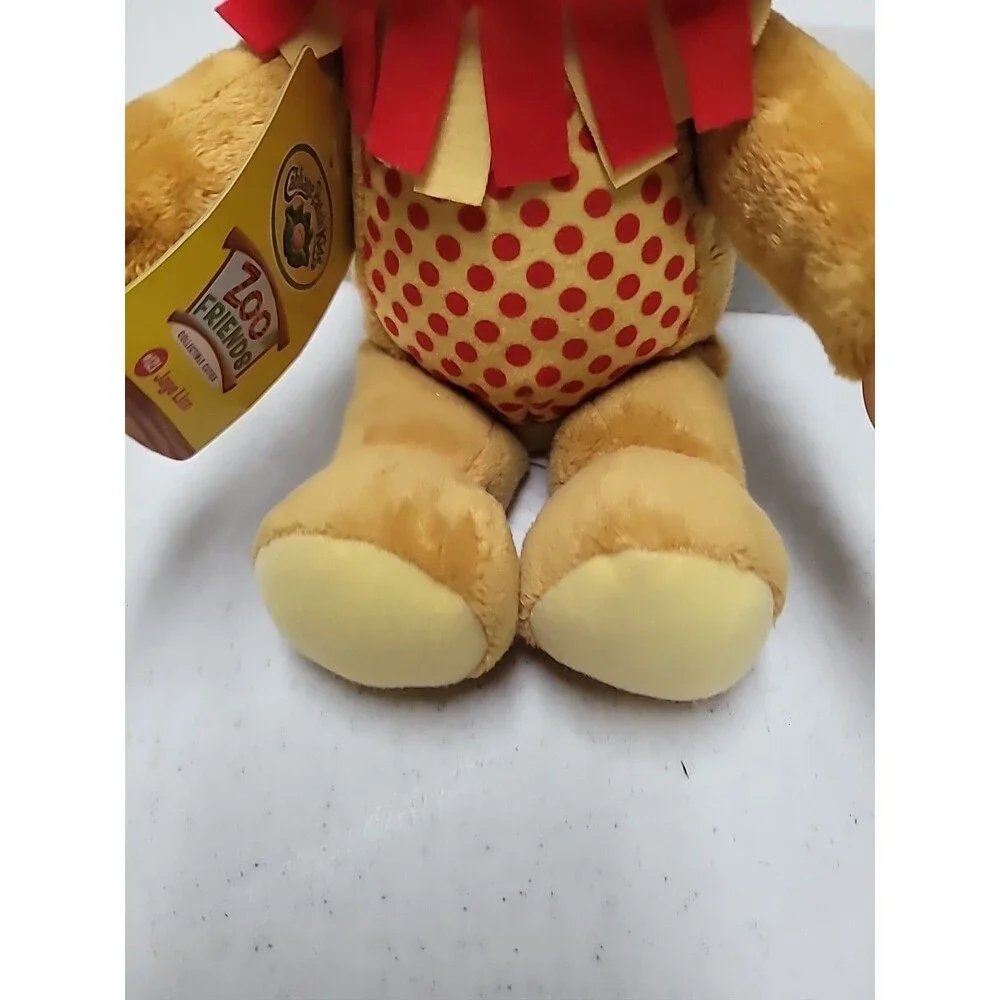 Cabbage Patch Kids Stuffed Animal Cuties Lion Doll Yellow Polka Dot Blue Eyes